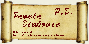 Pamela Dimković vizit kartica